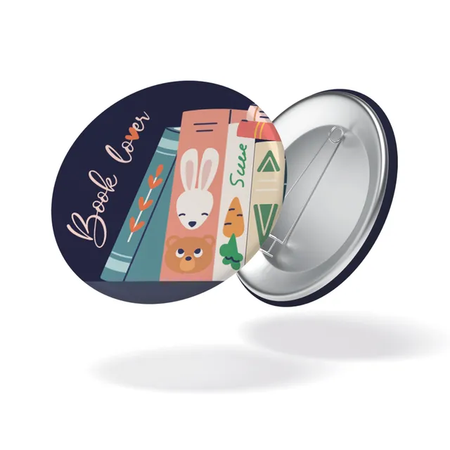 maison-joliette-book-lovers-badge-anstecker-32-mm-matt image 1