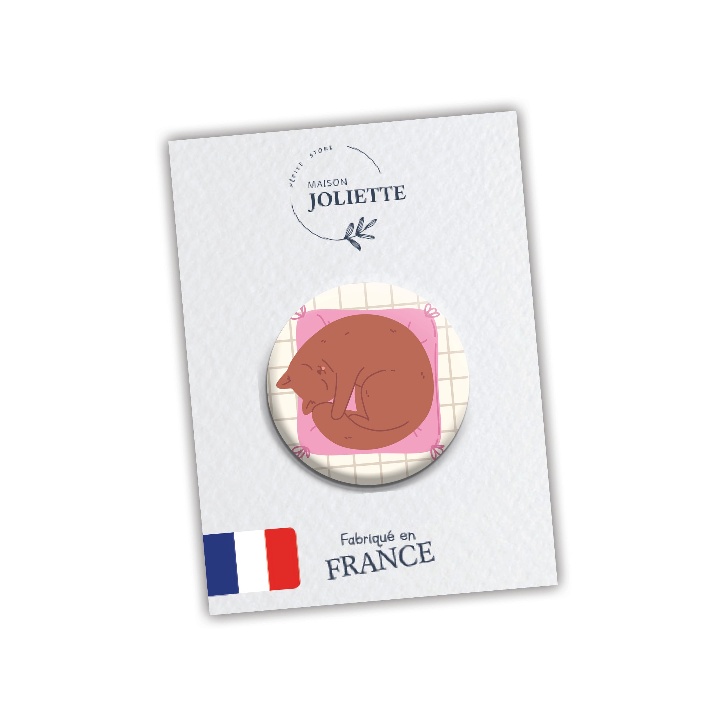 maison-joliette-pause-ronron-chat-1-button-32-mm-matt image 2