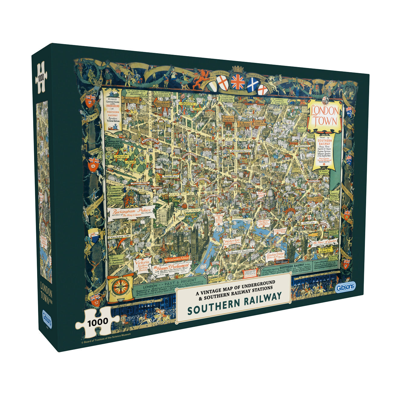gibsons-london-town-southern-railway-puzzle-1000-teile-karte image 1
