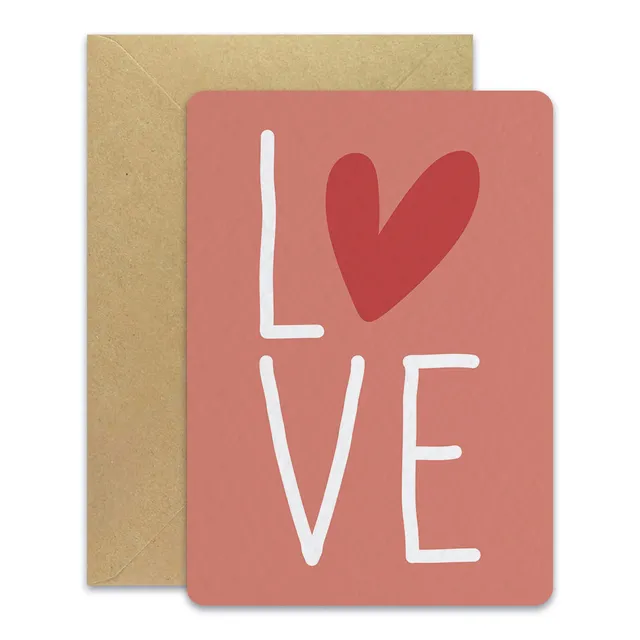 maison-joliette-love-postkarte-a6-mit-kraft-umschlag image 1