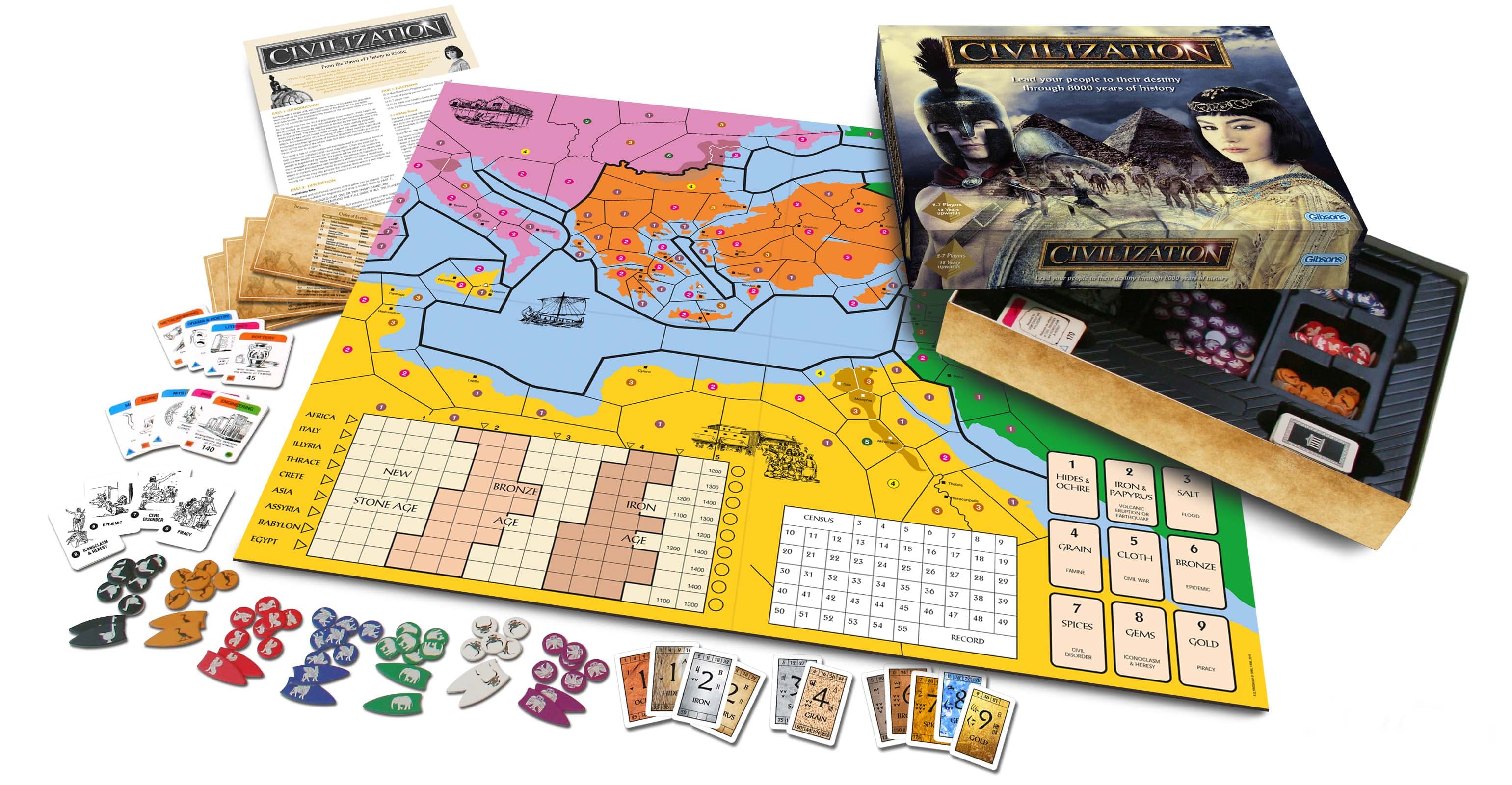 gibsons-civilization-strategie-brettspiel-antike-2-7-spieler image 2