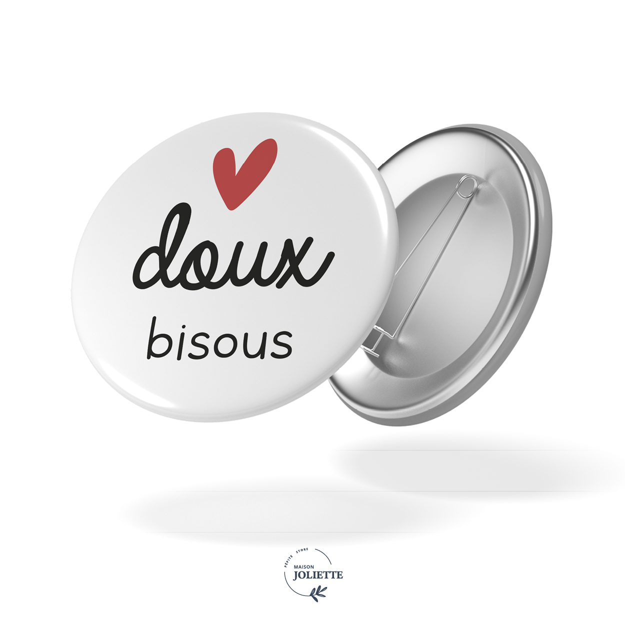 maison-joliette-love-doux-bisous-button-32-mm-matt-anstecker image 1