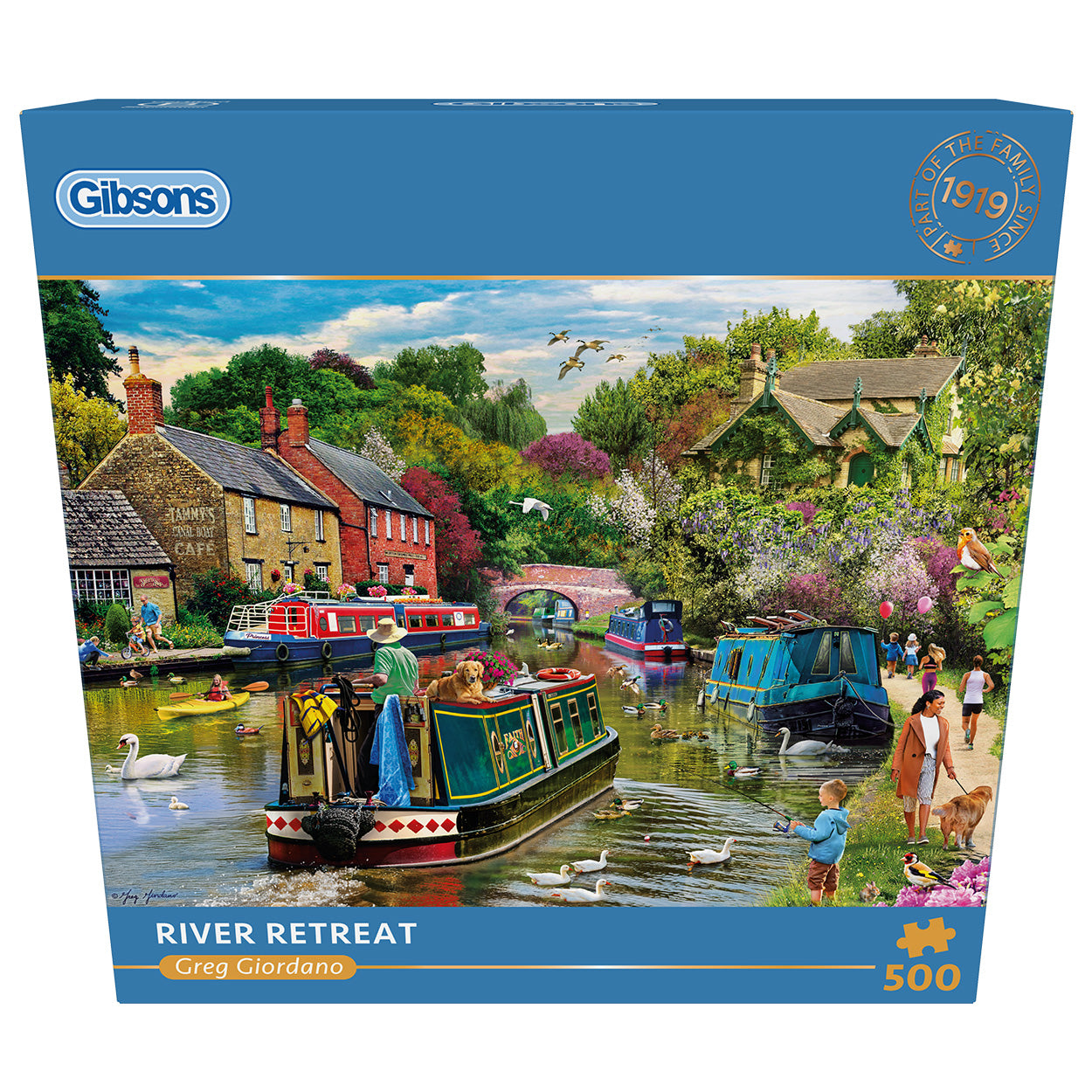 gibsons-river-retreat-puzzle-500-teile-kanalboot image 5