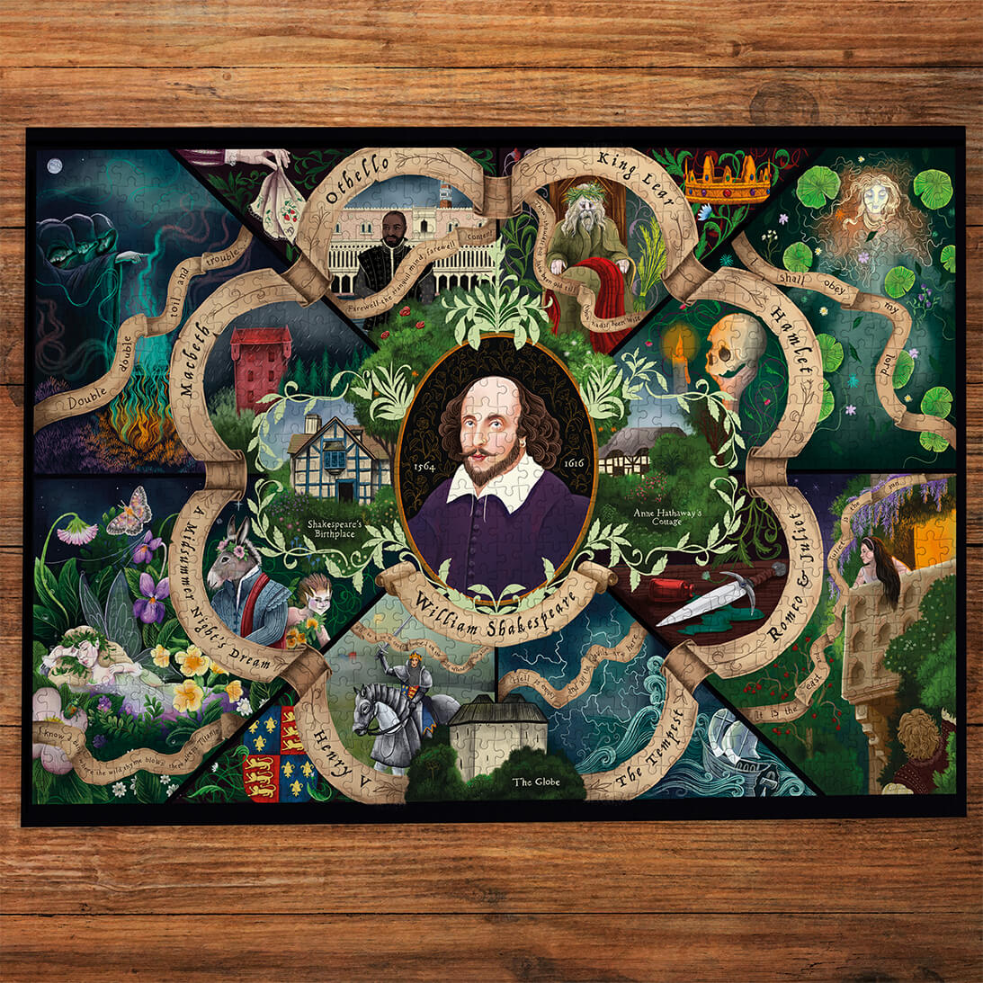 gibsons-shakespeare-1000-teile-puzzle-literatur image 3