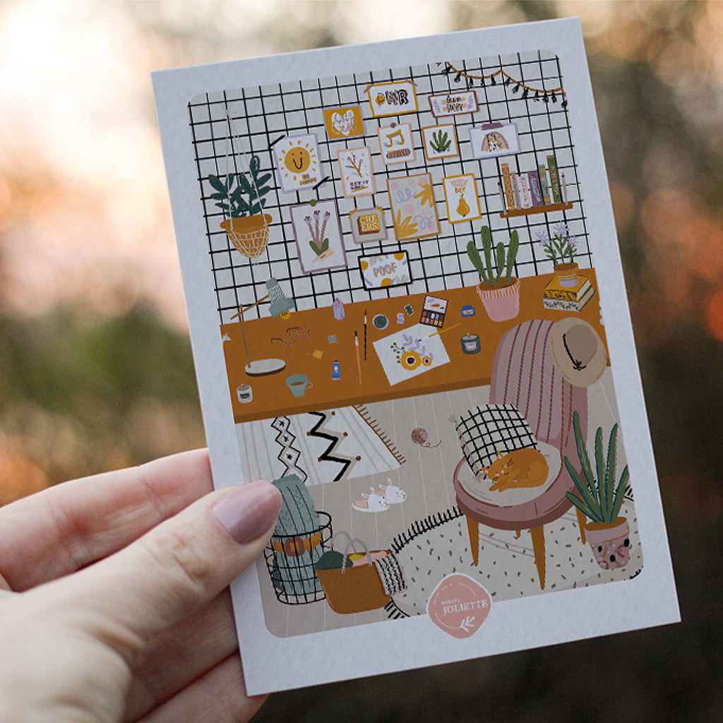 maison-joliette-cartes-l-atelier-postkarte-a6-mit-kraft-umschlag image 3
