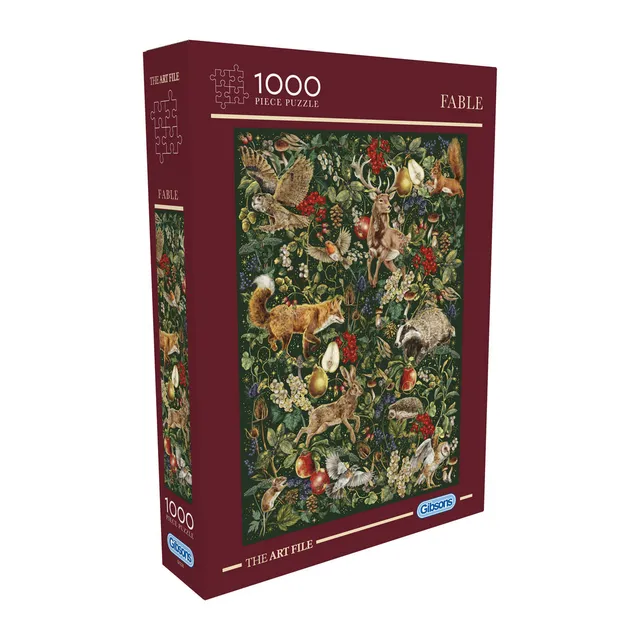 gibsons-fable-the-art-file-1000-teile-puzzle-waldtiere image 1