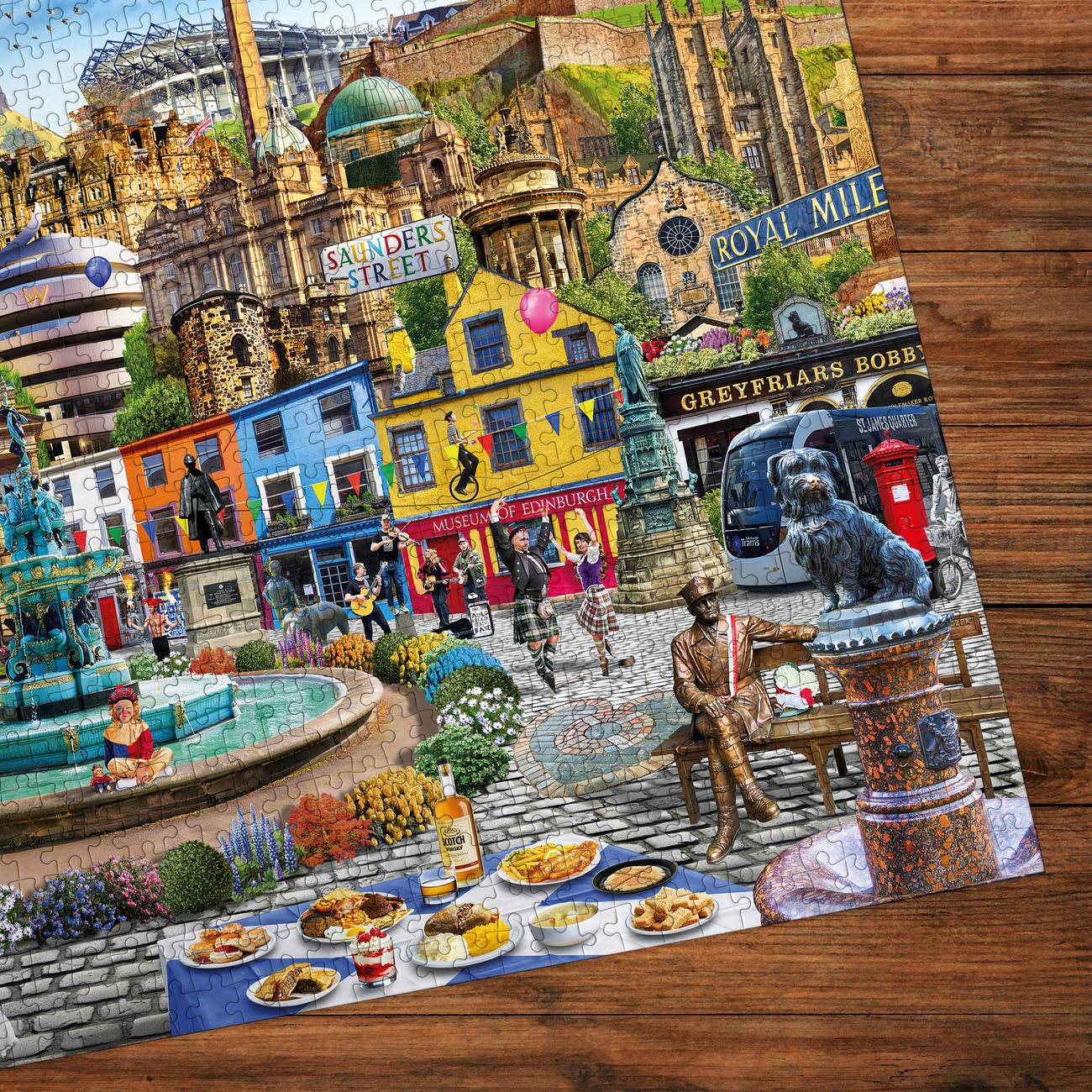 gibsons-edinburgh-puzzle-1000-teile-stadtmotiv image 2