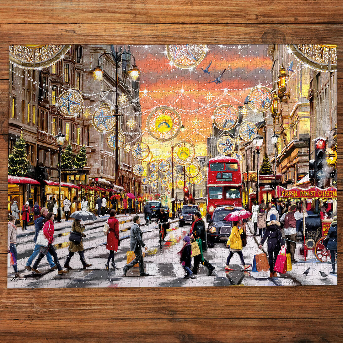 gibsons-holiday-hustle-puzzle-1000-teile-london-weihnachten image 2